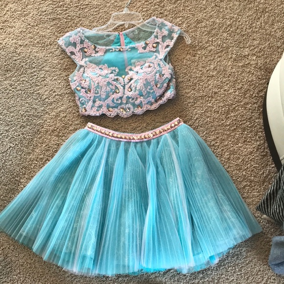 Never worn Sherri Hill two piece dress - Picture 2 of 5